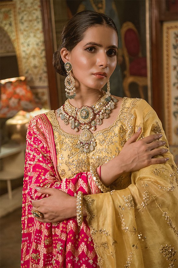Make Way For Our Golden Princess Bride: Neha Baweja | Indian bridal  fashion, Bridal jewellery indian, Golden bridal lehenga