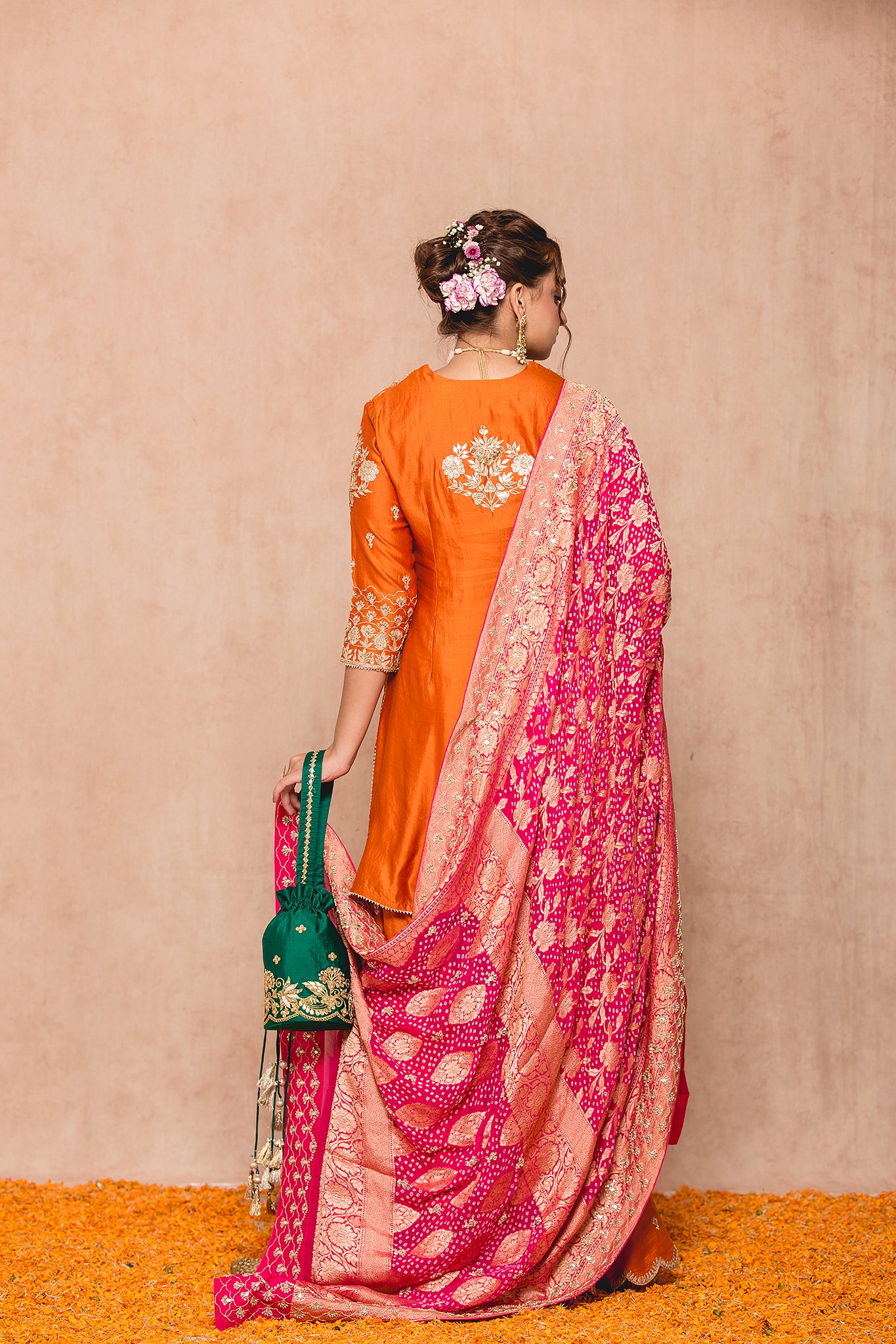 Buy Jaipur Kurti Women Yellow & Pink Floral Printed Kurta with Salwar &  Dupatta Online at Best Price | Distacart